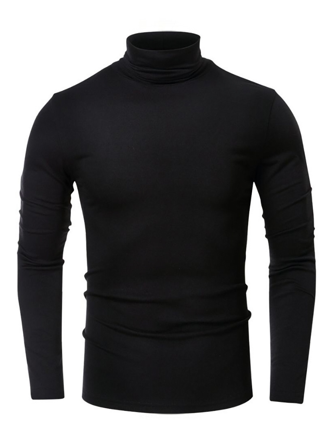 

StyleCast x Revolte Men High Neck Slim Fit T-shirt, Black