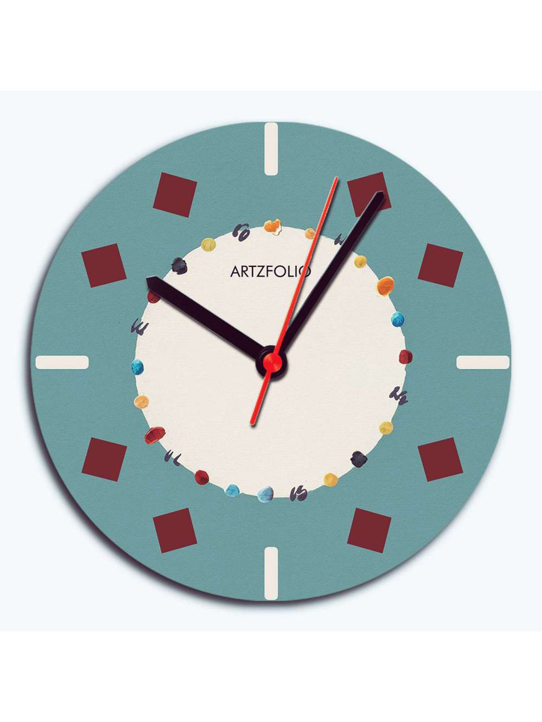 

ArtzFolio Multicoloured Printed Contemporary Wall Clock, Multi