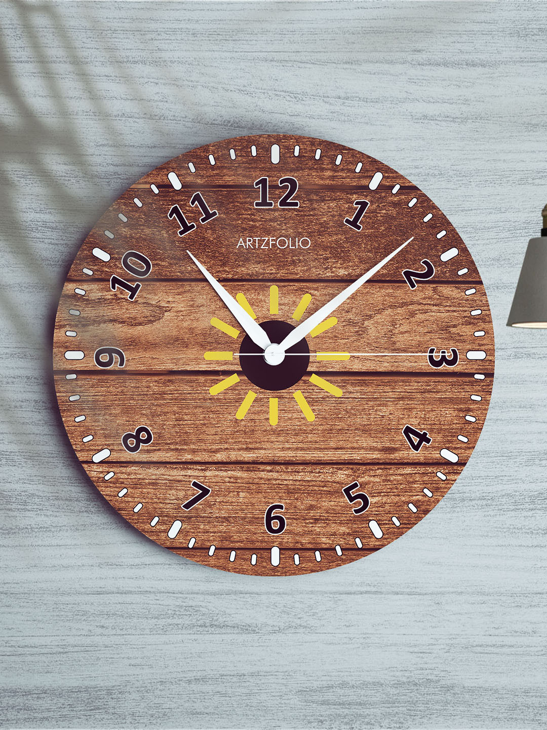 

ArtzFolio Multicoloured Printed Contemporary Wall Clock, Multi