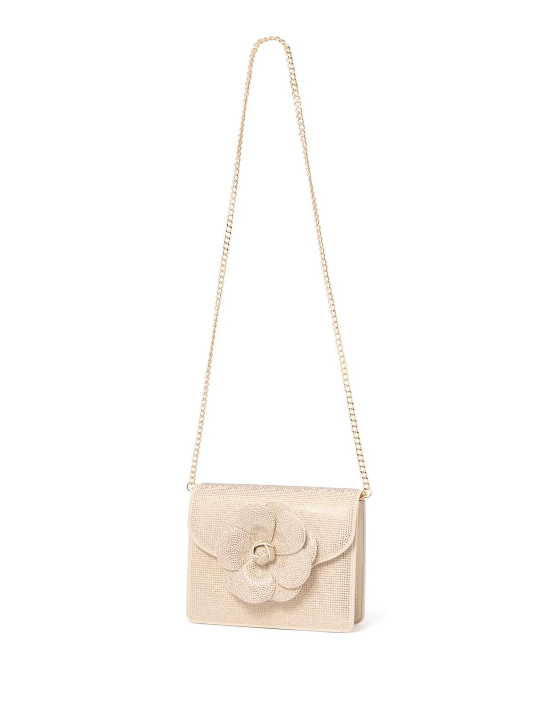 

Forever New Embellished Structured Sling Bag, Beige