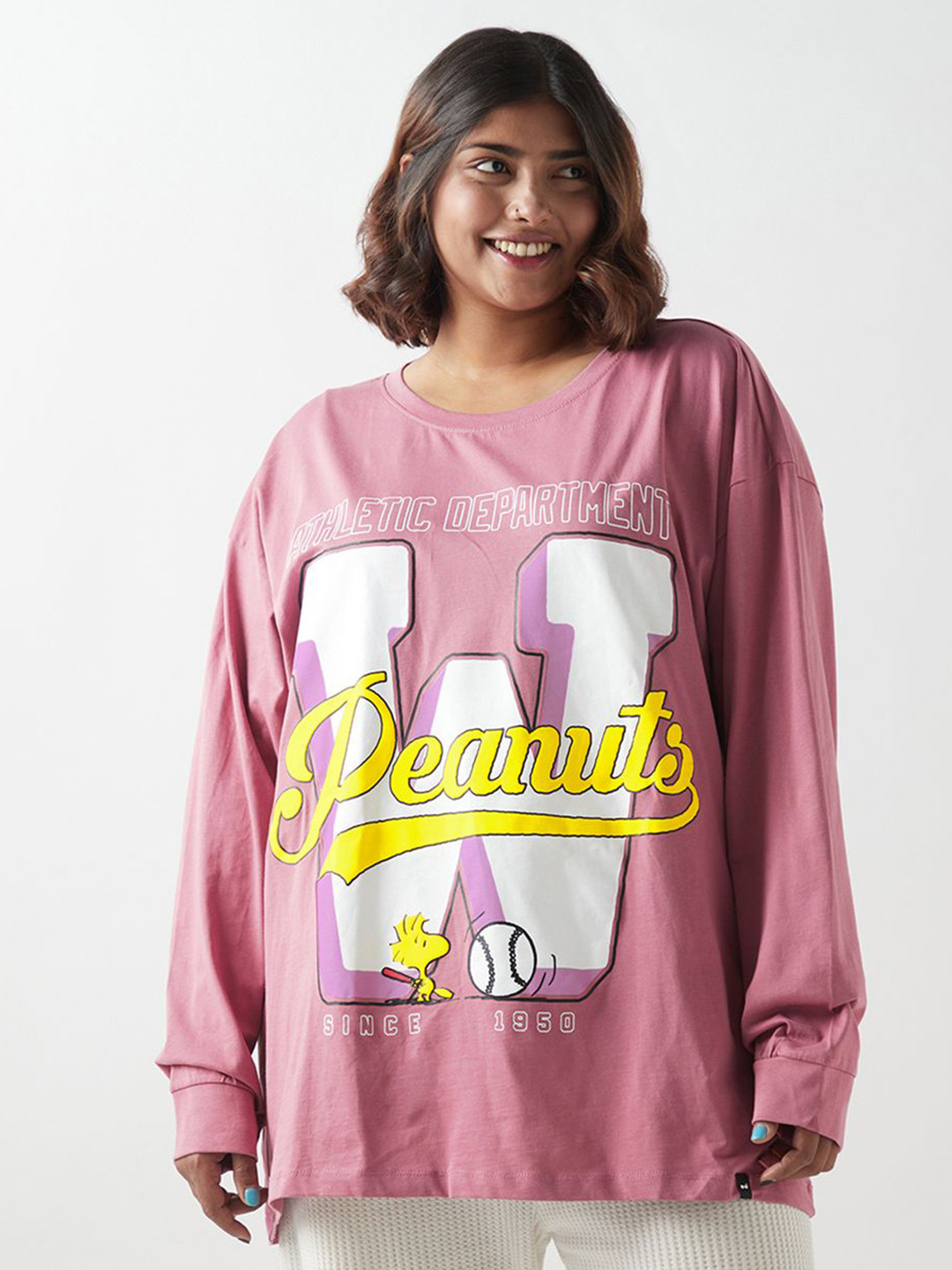 

Bewakoof Women Typography Printed T-shirt, Purple