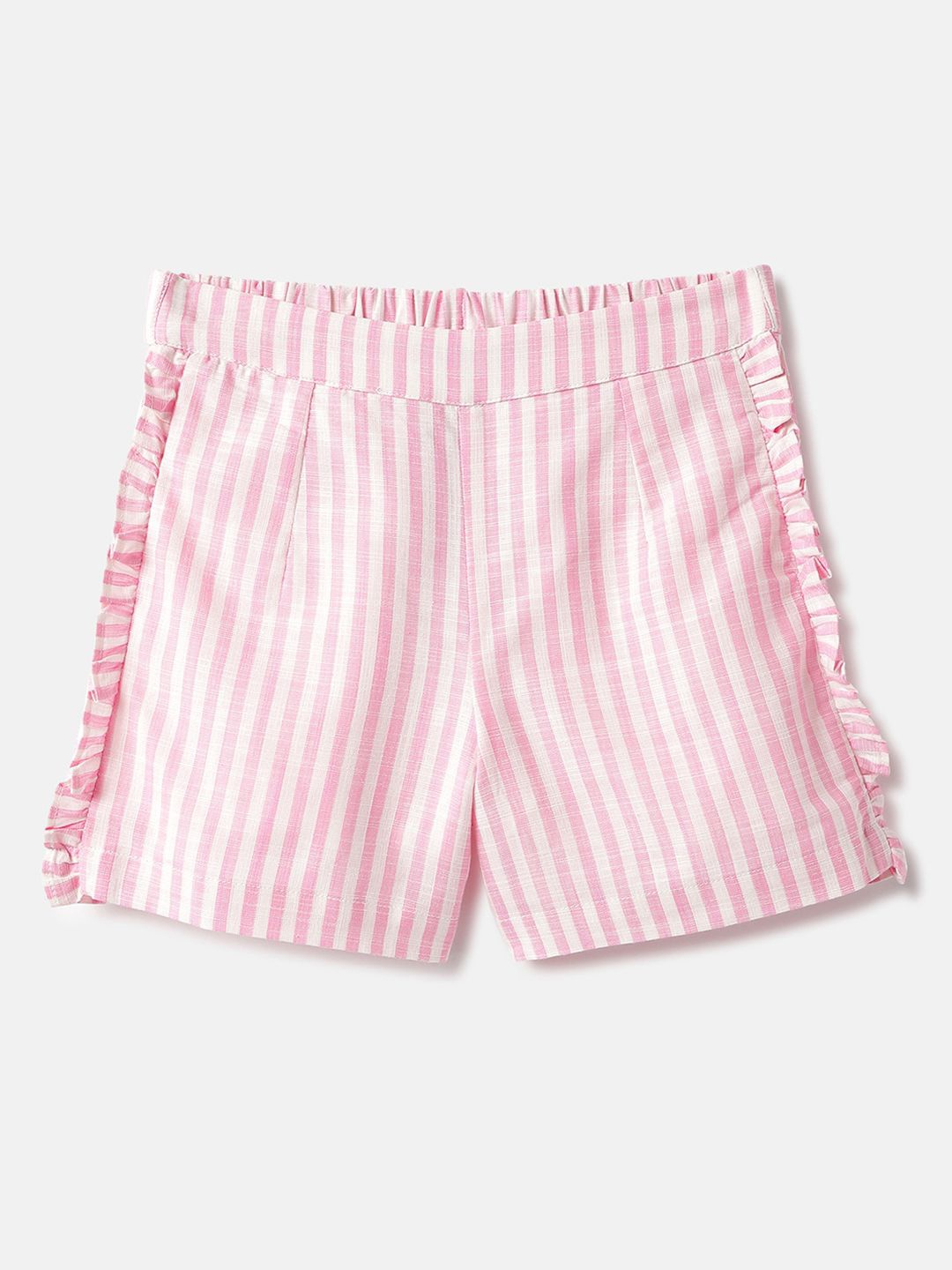 

United Colors of Benetton Girls Striped Technology Shorts, Pink