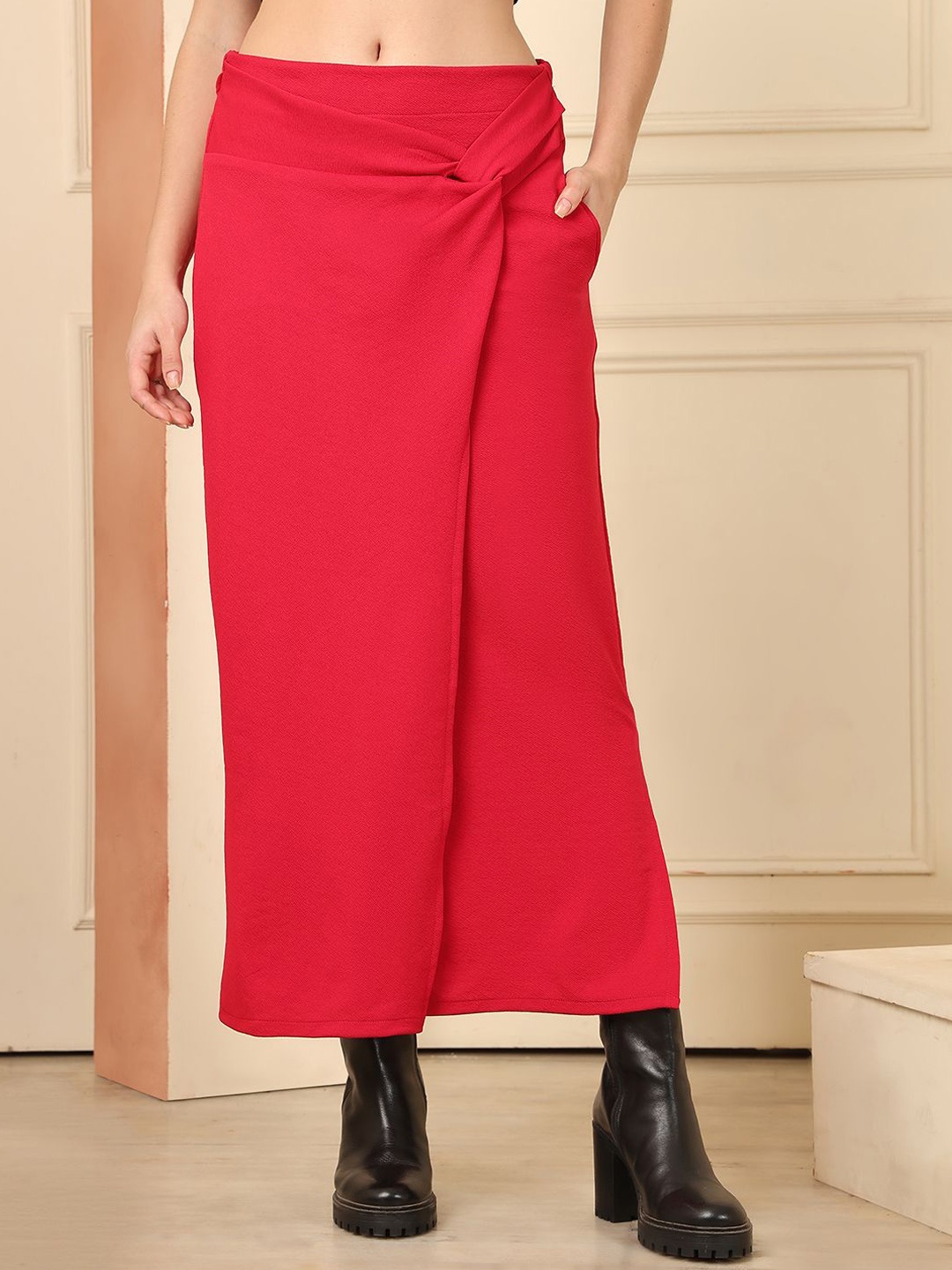 

NEUDIS Straight Midi Skirt, Pink