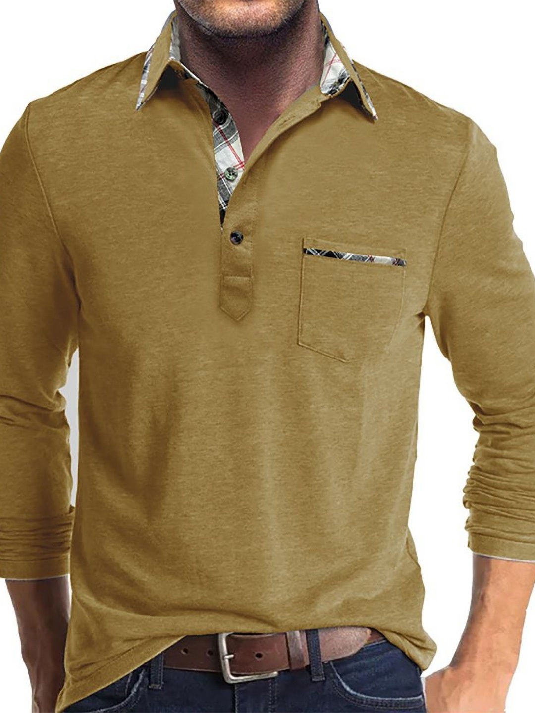 

StyleCast x Revolte Men Polo Collar T-shirt, Yellow