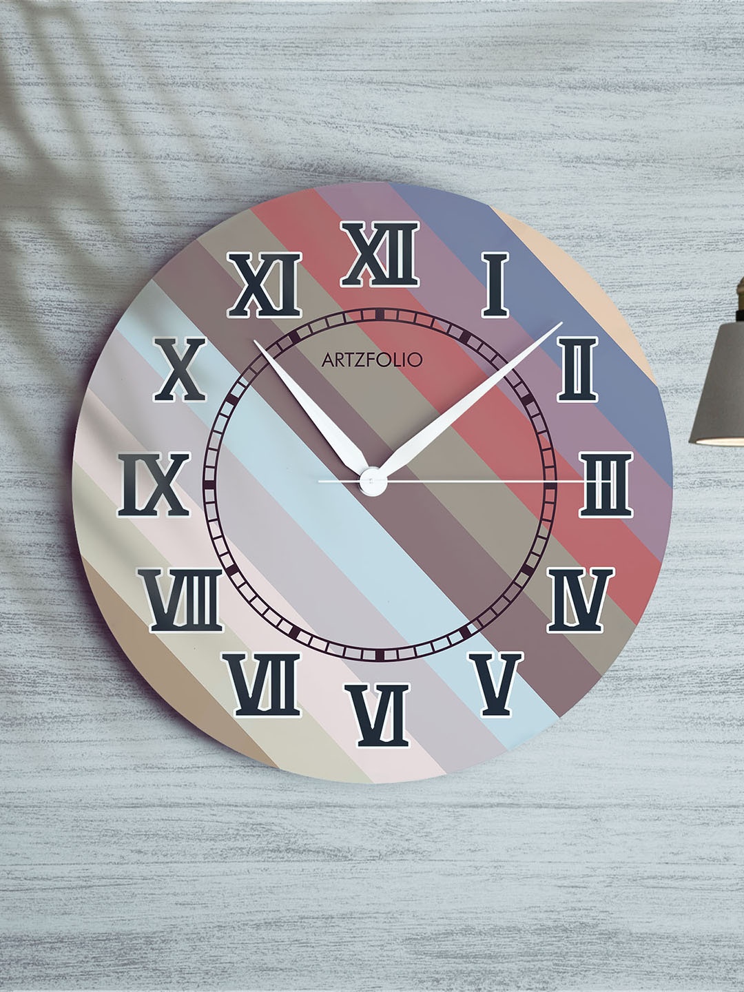 

ArtzFolio Multicoloured Printed Contemporary Wall Clock, Multi