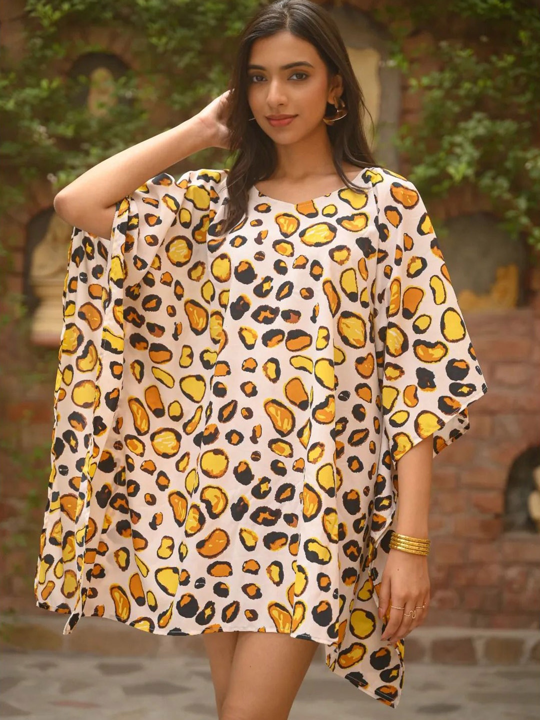 

Aditi Wasan Printed Tunic, Yellow