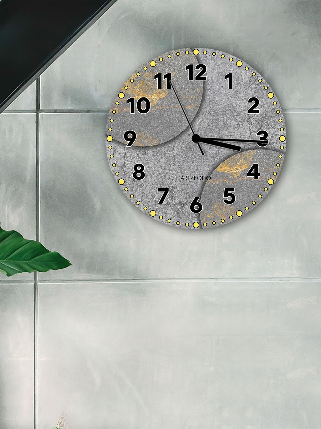 

ArtzFolio Multicoloured Printed Contemporary Wall Clock, Multi