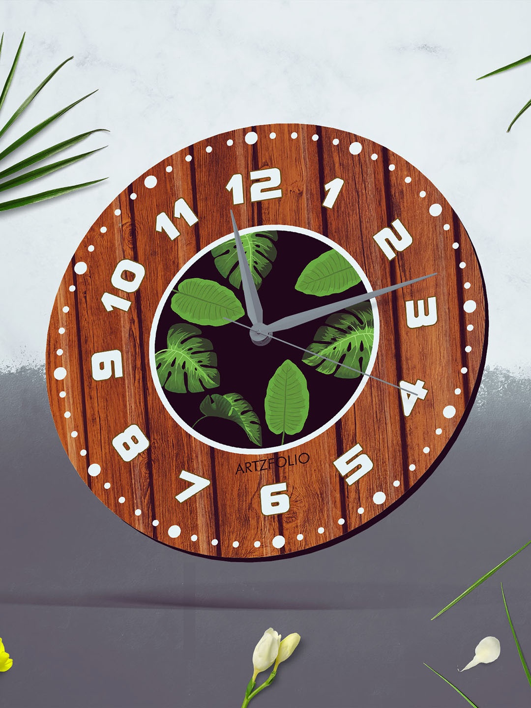 

ArtzFolio Multicoloured Printed Contemporary Wall Clock, Multi