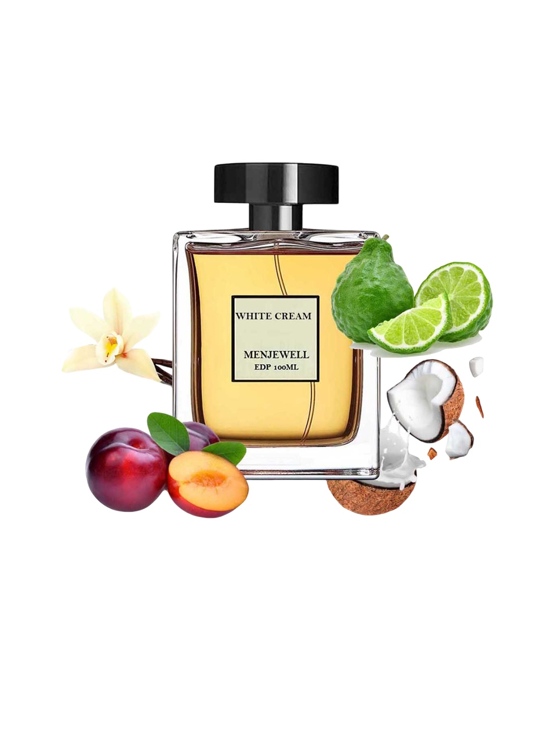 

Menjewell White Cream Long Lasting Eau De Parfum - 100 ml, Yellow