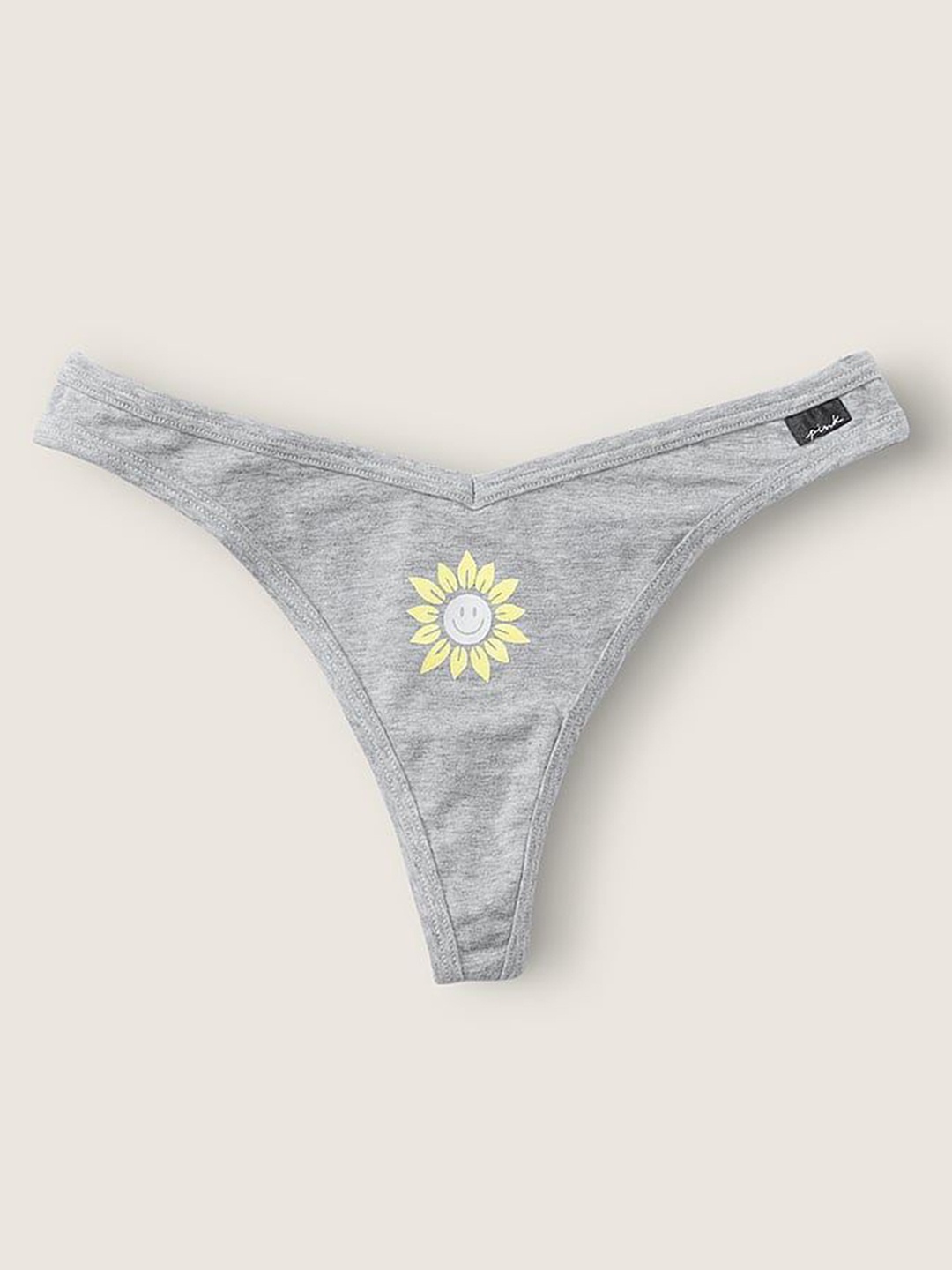 

Victoria's Secret PINK Printed Thong Brief 1115303647VU, Grey