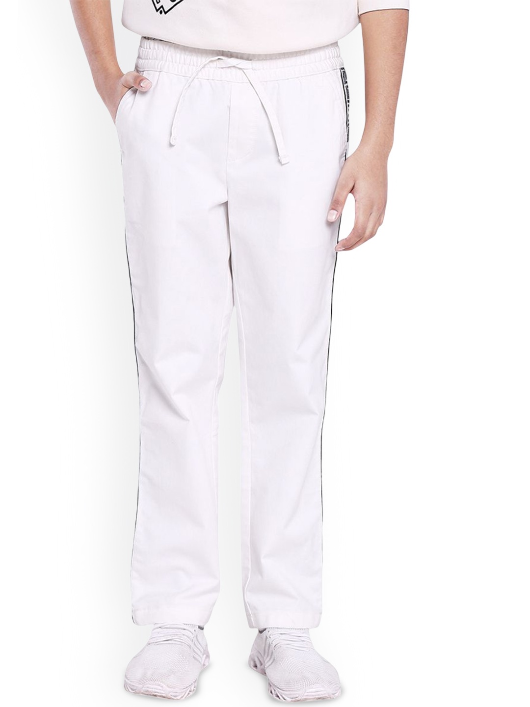 

Rare Ones Boys Solid Trouser, White