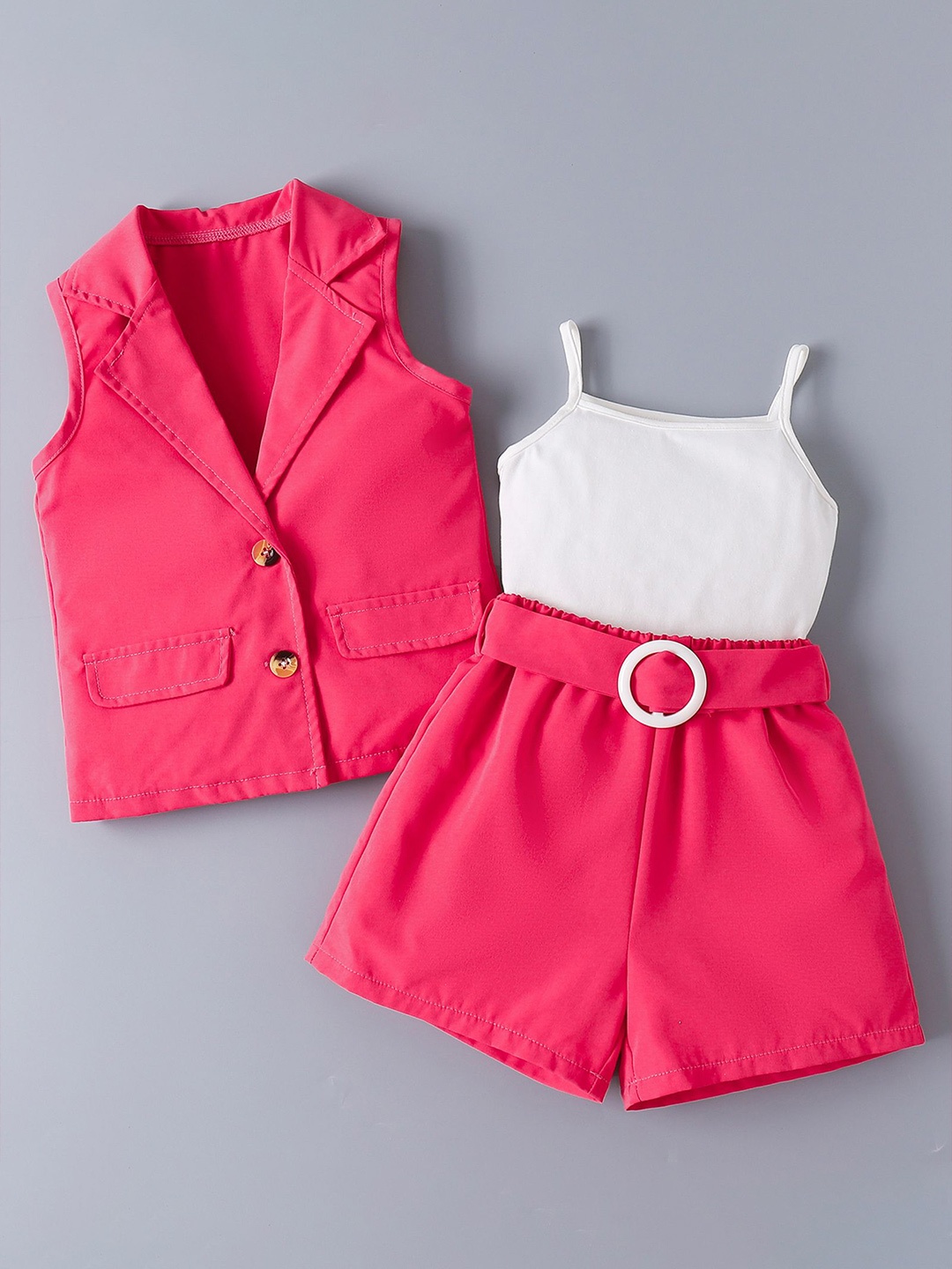 

Mark & Mia Girls Coat with Shorts, Fuchsia