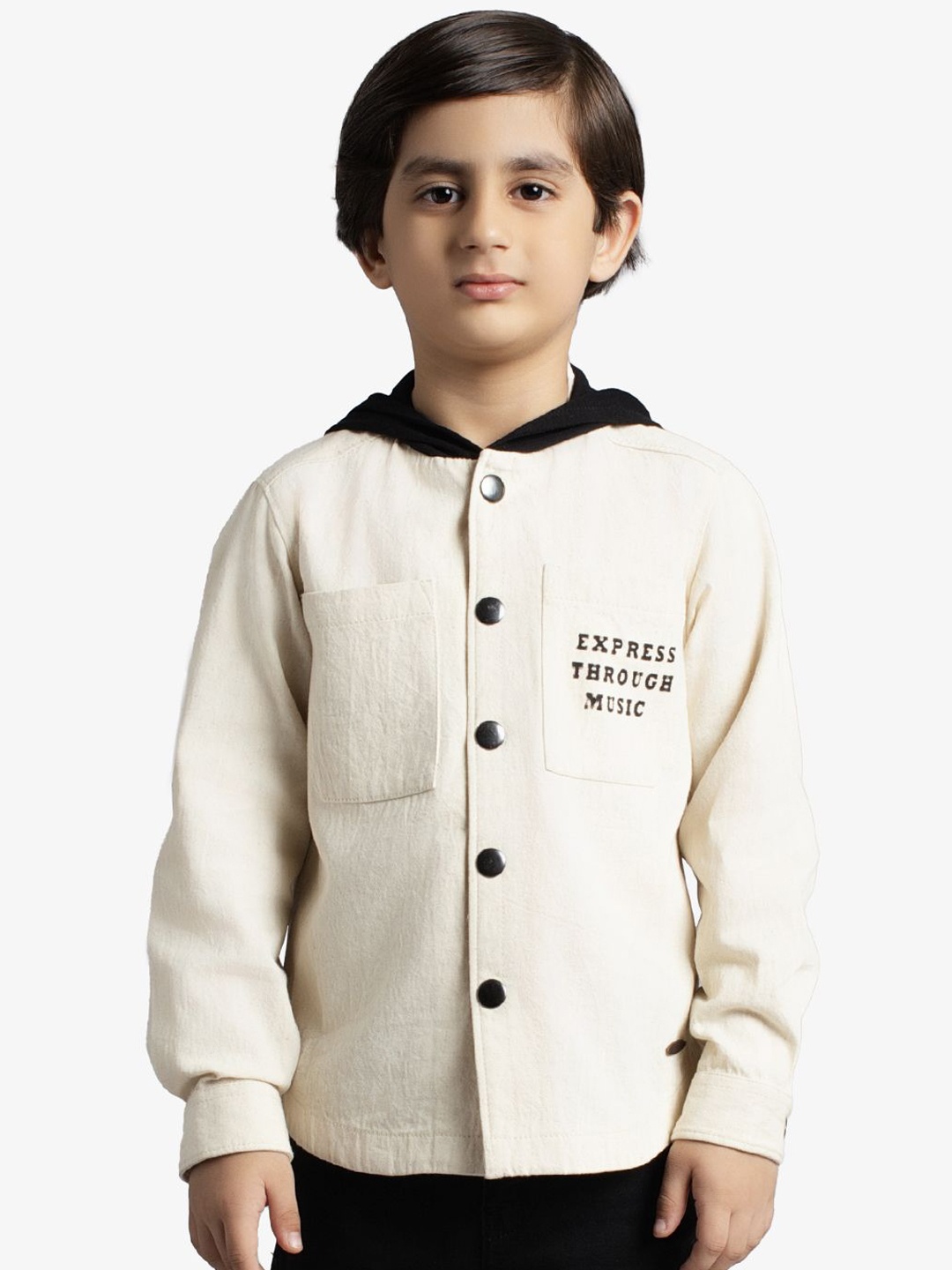 

Ed-a-Mamma Boys Outdoor Open Front Jacket, Off white
