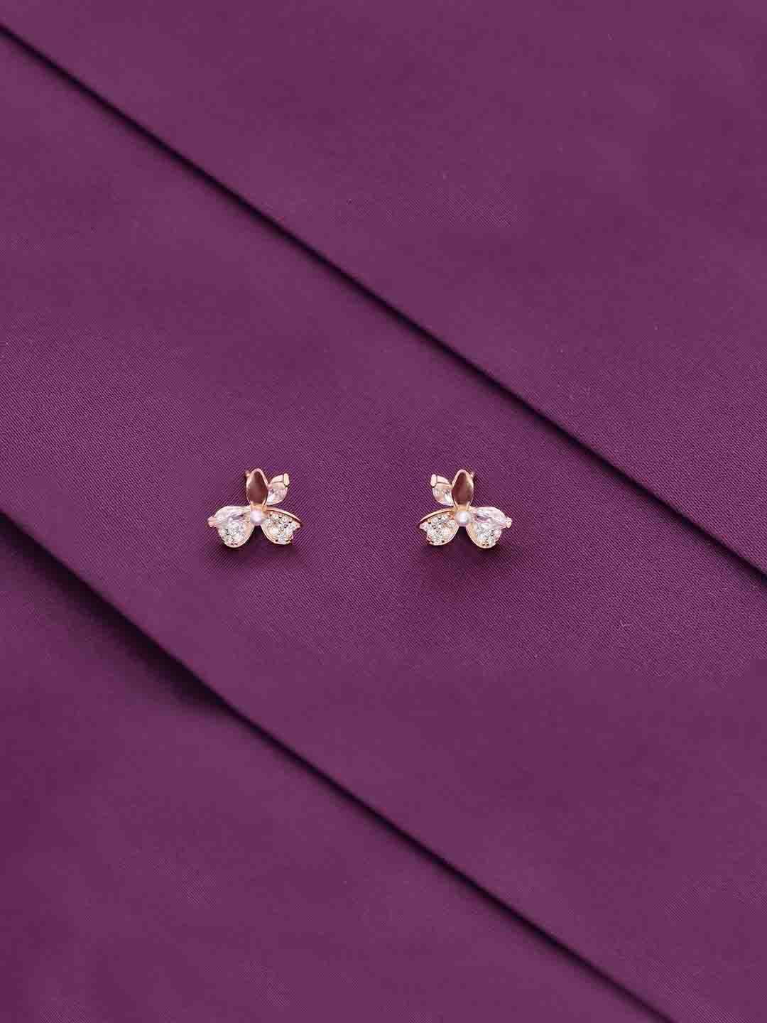 

KAI JEWEL Contemporary Studs Earrings, Rose gold