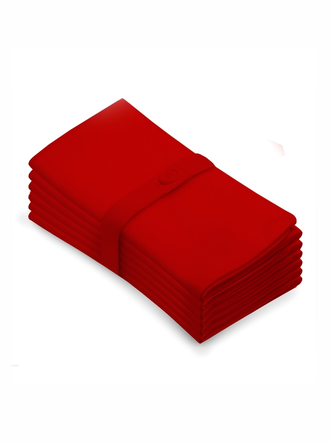 

Lushomes 6-Pcs Red Cotton Square Table Napkins