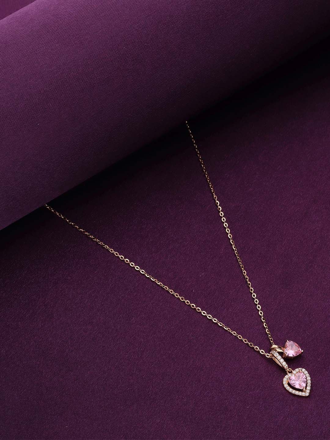 

KAI JEWEL Sterling Silver Rose Gold-Plated Necklace