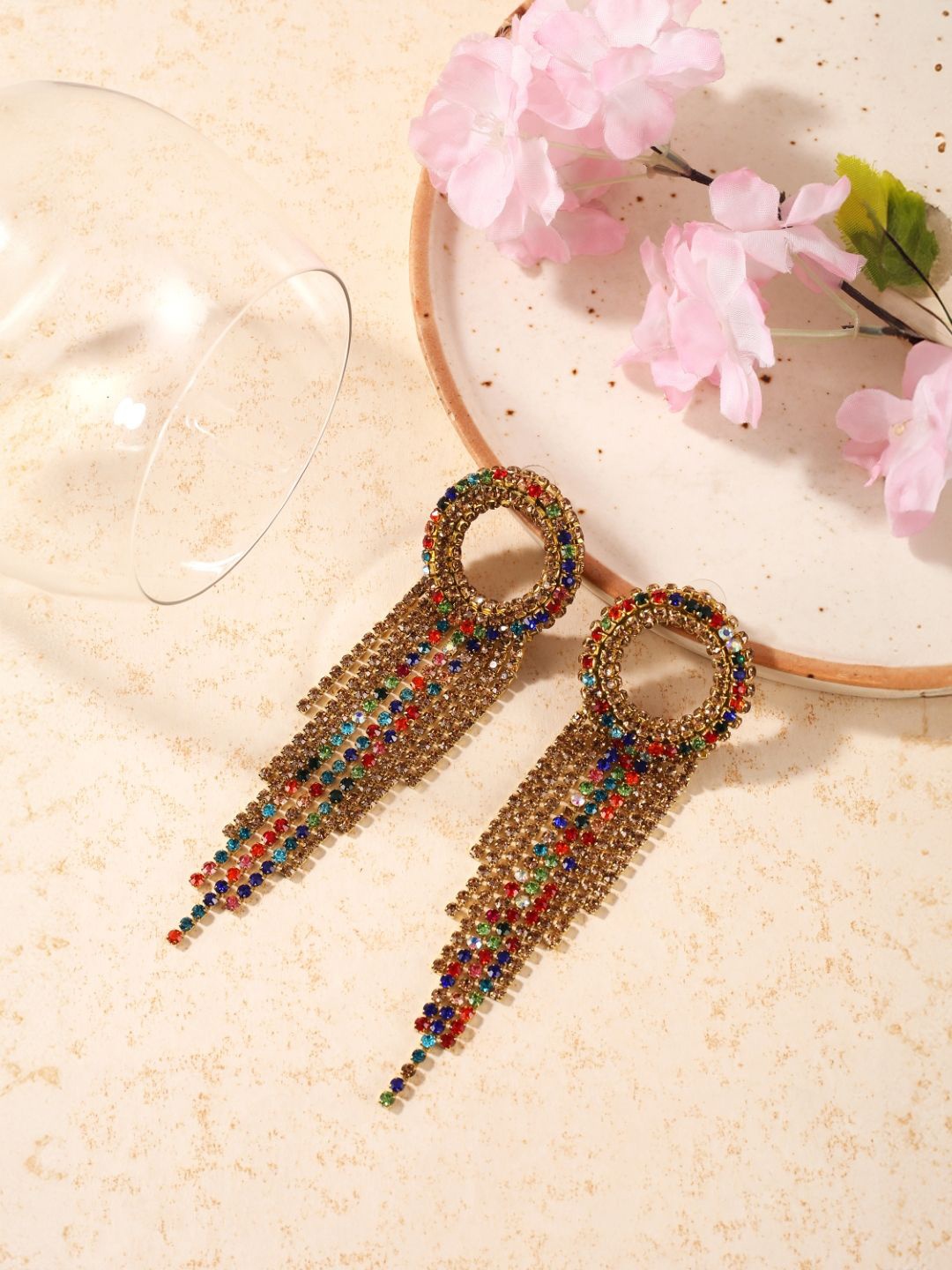 

KPOP Contemporary Drop Earrings, Gold