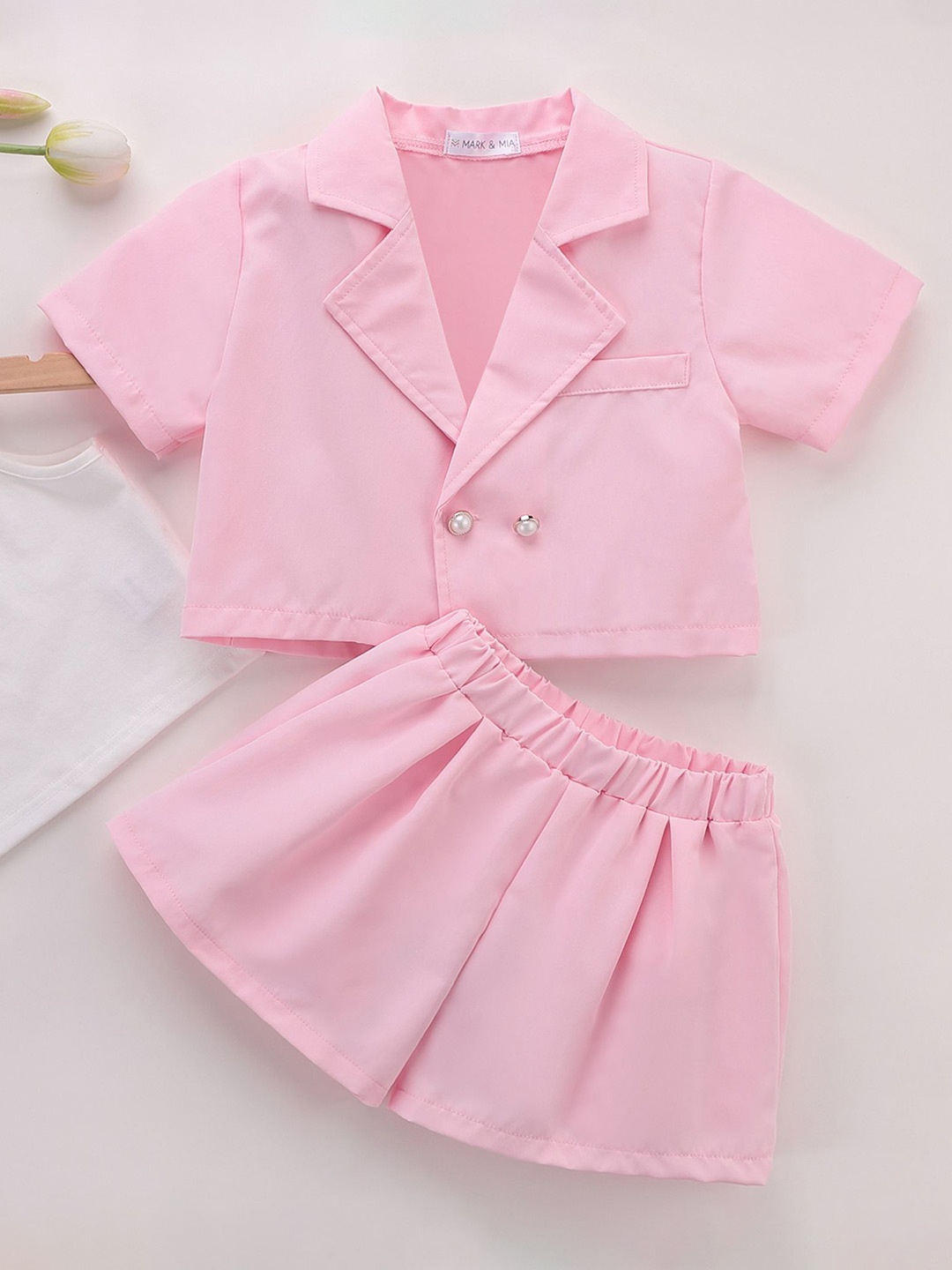 

Mark & Mia Girls Shirt with Skirt, Pink