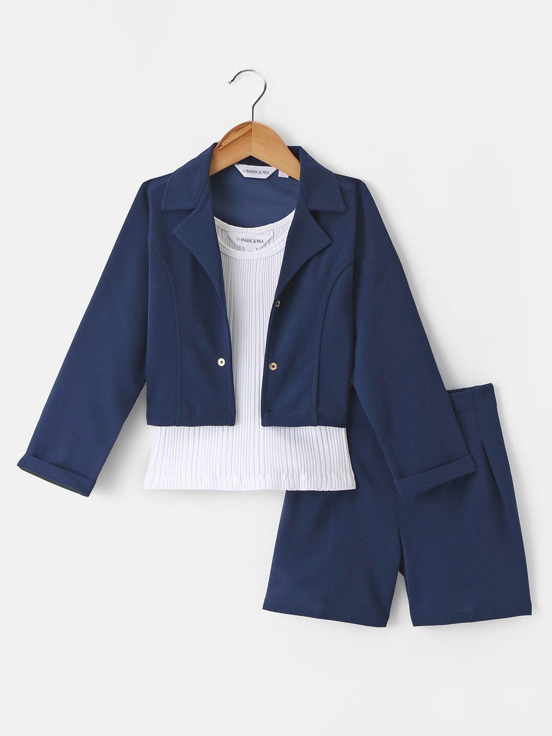 

Mark & Mia Girls Top with Shorts, Navy blue