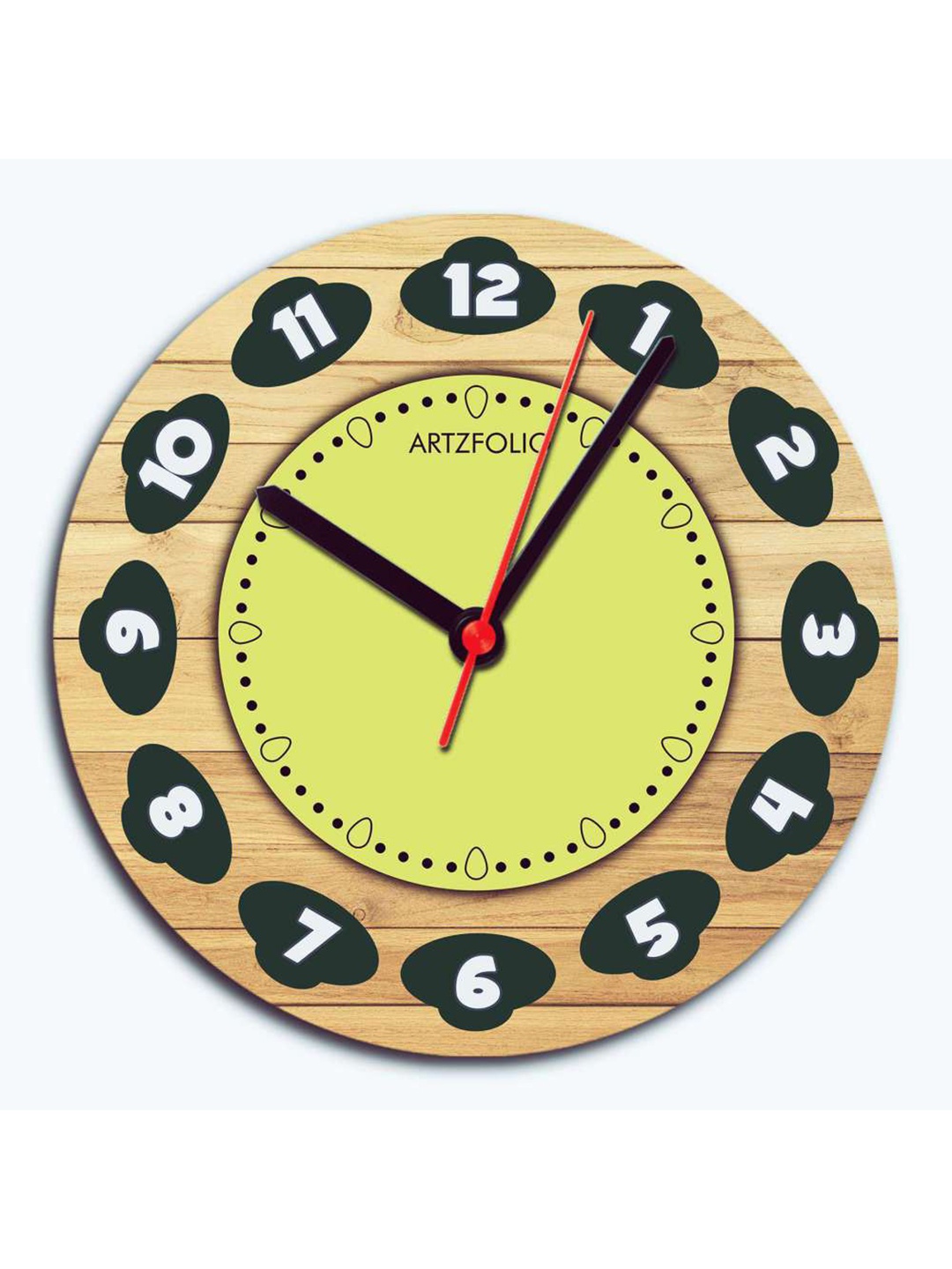 

ArtzFolio Multicoloured Printed Contemporary Wall Clock, Multi