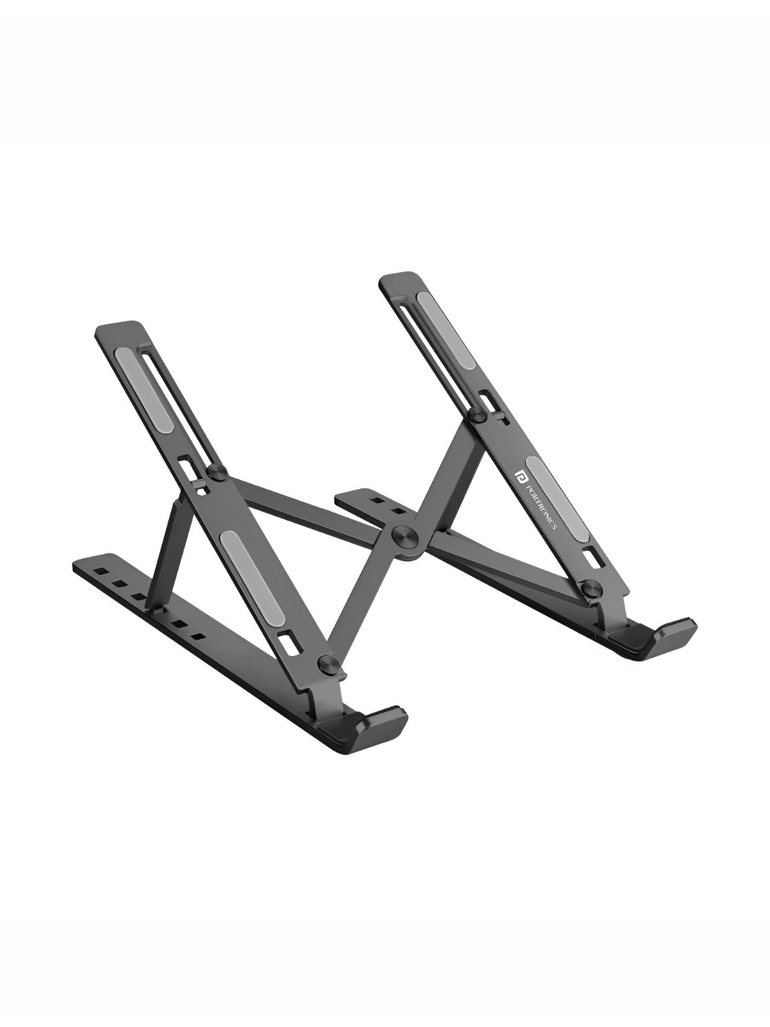 

Portronics My Buddy K Portable Laptop Stand With Adjustable Height, Grey