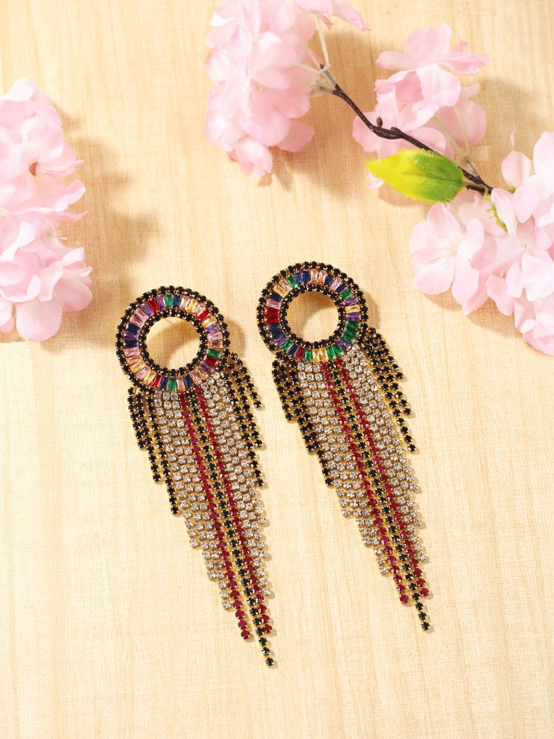 

KPOP Contemporary Drop Earrings, Gold