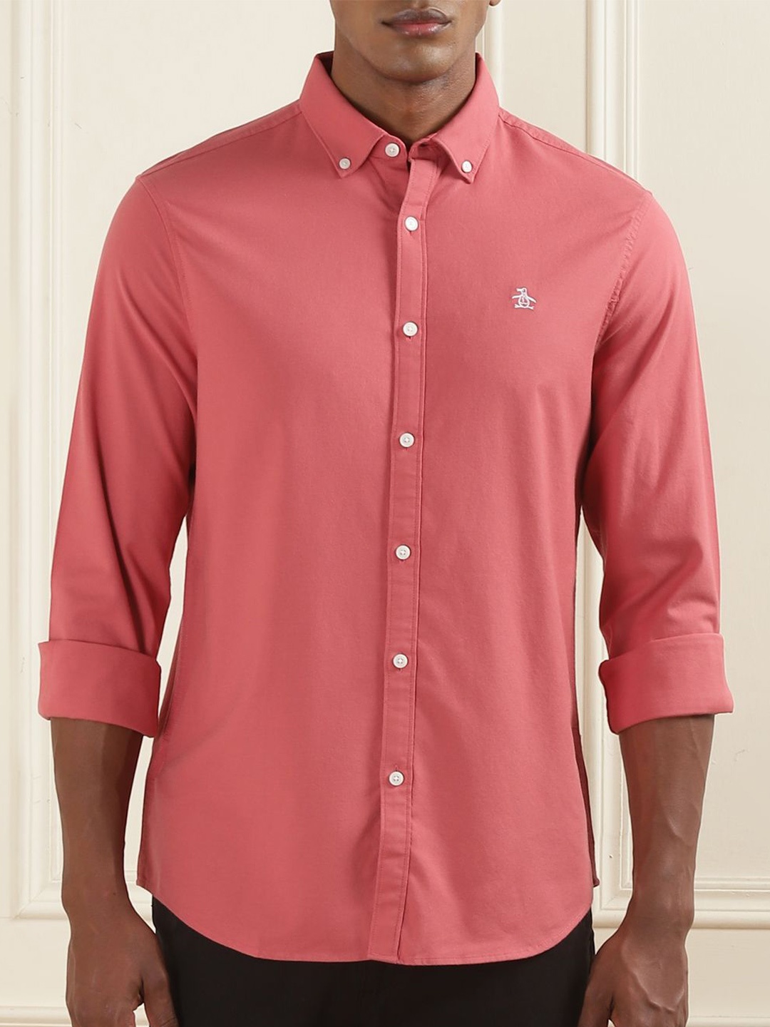 

Original Penguin Men Opaque Casual Shirt, Red