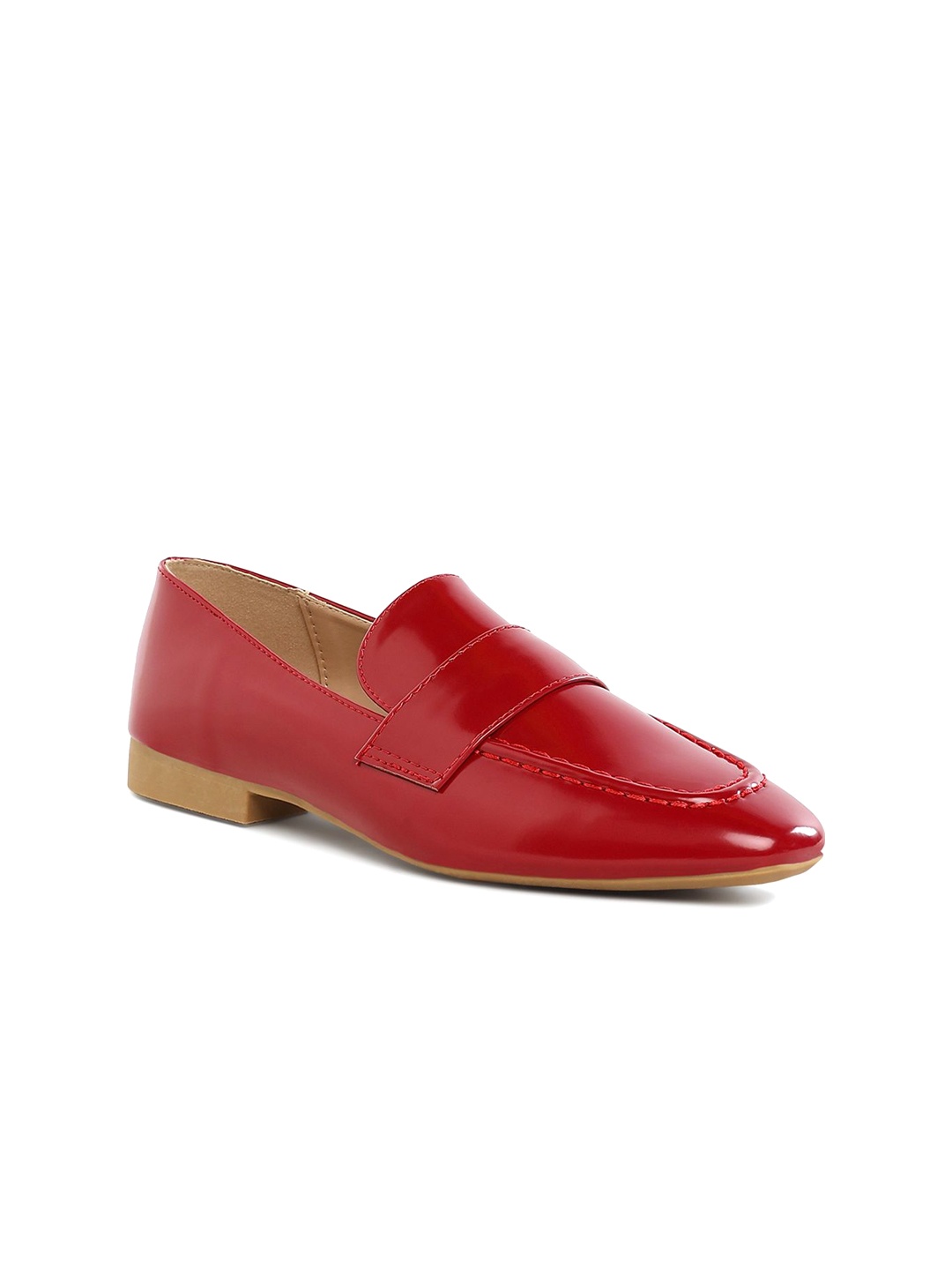 

London Rag Women Leather Loafers, Red