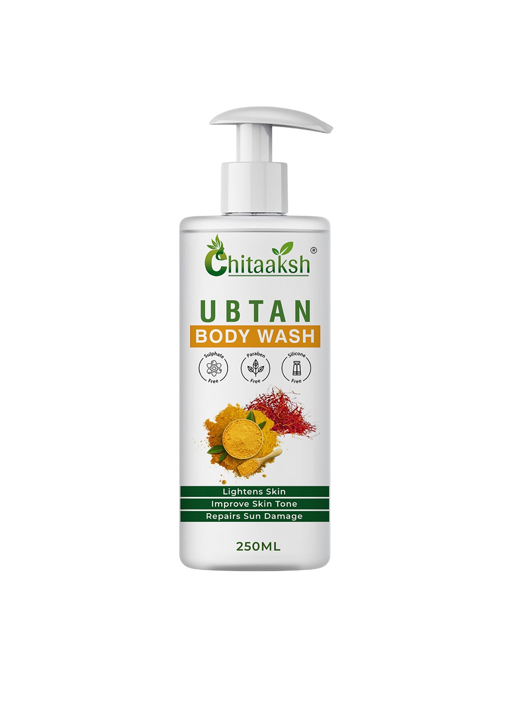 

Chitaaksh Ubtan Body Wash For Deep Cleansing With Aloevera - 250 ml, White