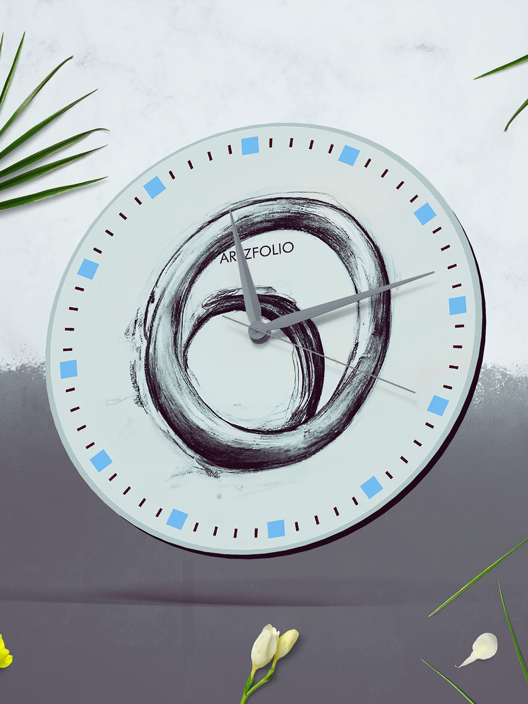 

ArtzFolio Multicoloured Printed Contemporary Wall Clock, Multi