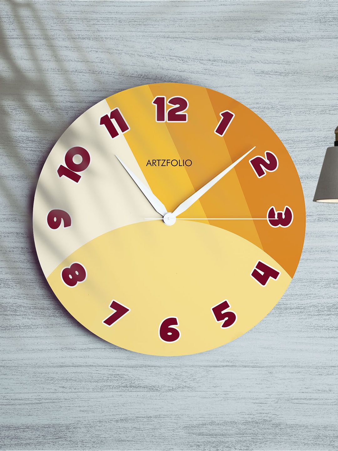 

ArtzFolio Multicoloured Printed Contemporary Wall Clock, Multi