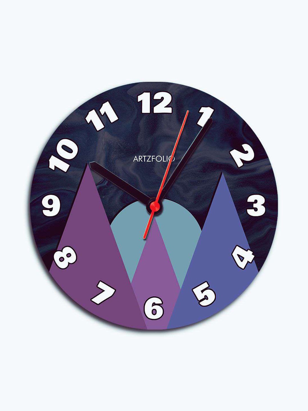 

ArtzFolio Multicoloured Printed Contemporary Wall Clock, Multi