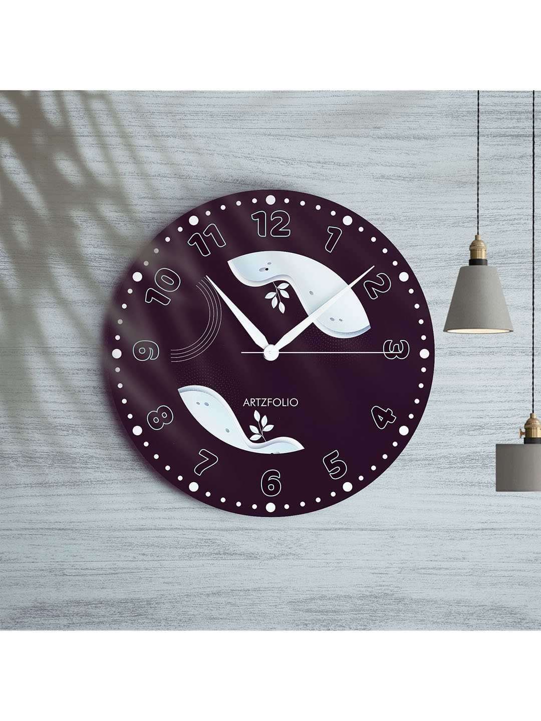 

ArtzFolio Multicoloured Printed Contemporary Wall Clock, Multi