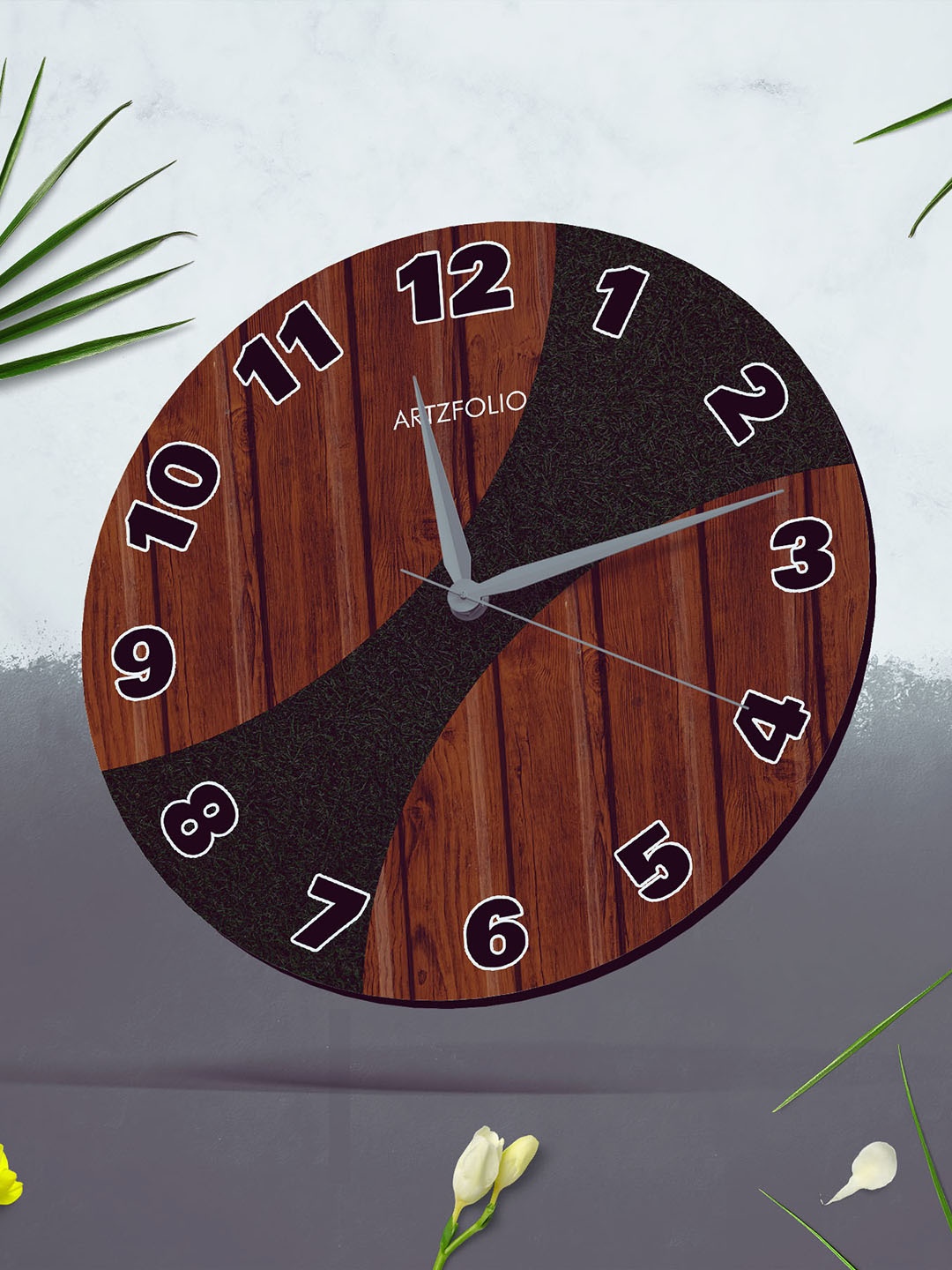 

ArtzFolio Multicoloured Printed Contemporary Wall Clock, Multi