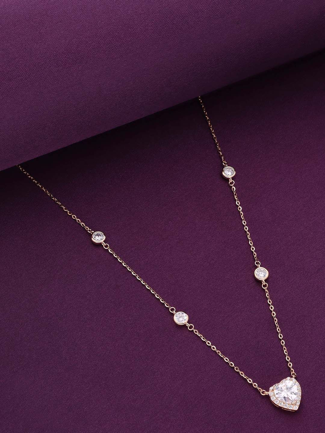 

KAI JEWEL Sterling Silver Rose Gold-Plated Necklace