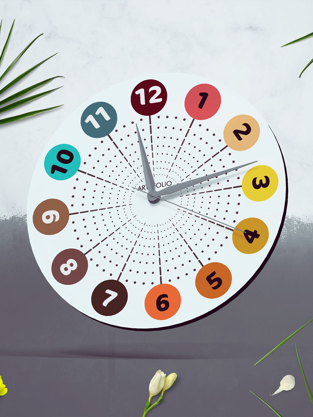 

ArtzFolio Multicoloured Printed Contemporary Wall Clock, Multi