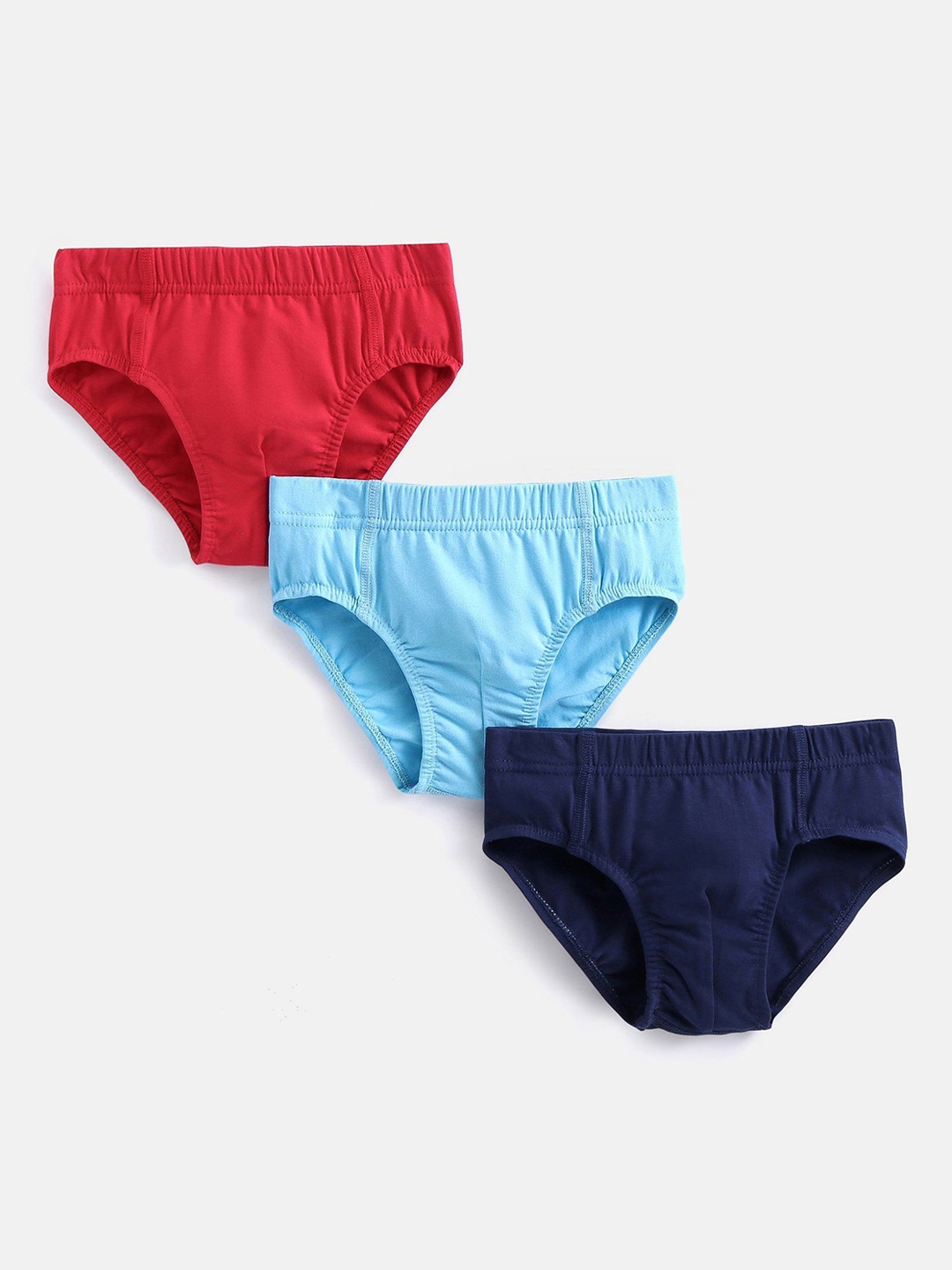 

Honeyhap Boys Pack Of 3 Mid Rise Briefs 12791490, Navy blue