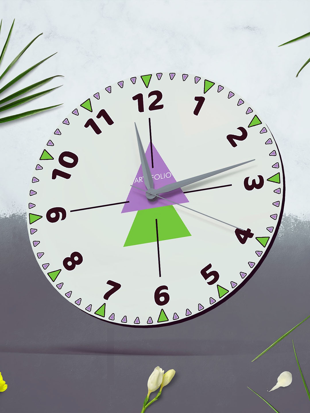 

ArtzFolio Multicoloured Printed Contemporary Wall Clock, Multi