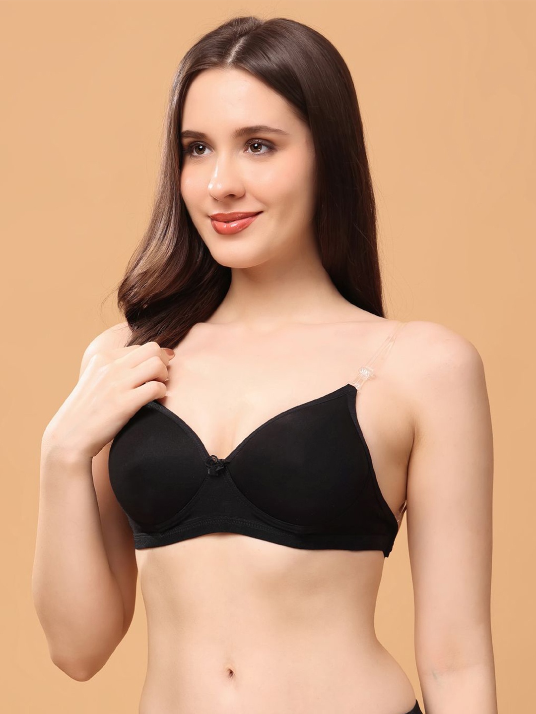 

Floret Bra Medium Coverage Lightly Padded, Black