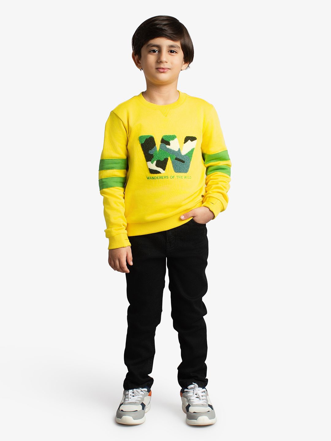 

Ed-a-Mamma Boys Printed Sweatshirt, Yellow