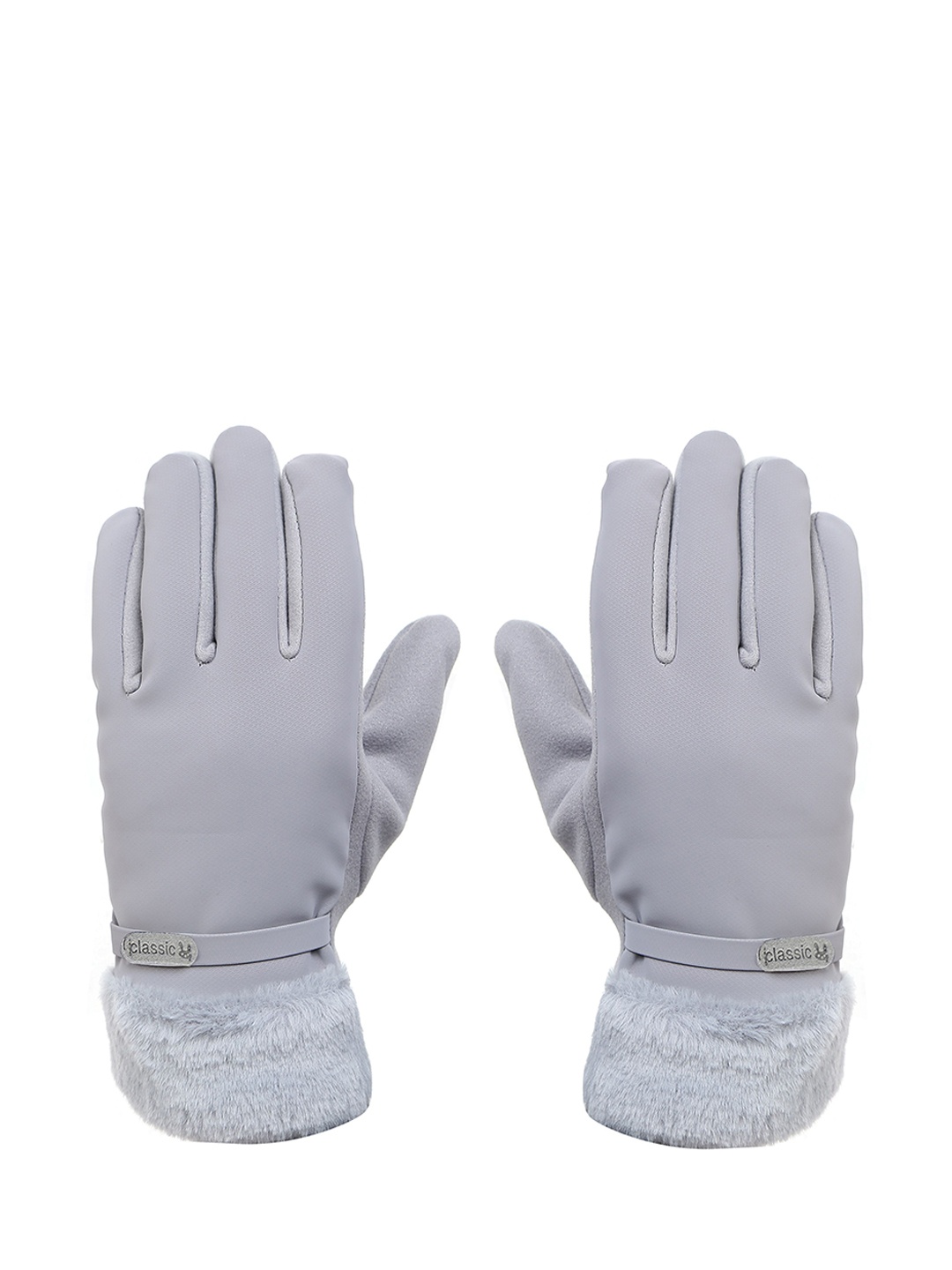 

FabSeasons Women Acrylic Winter Gloves, Grey