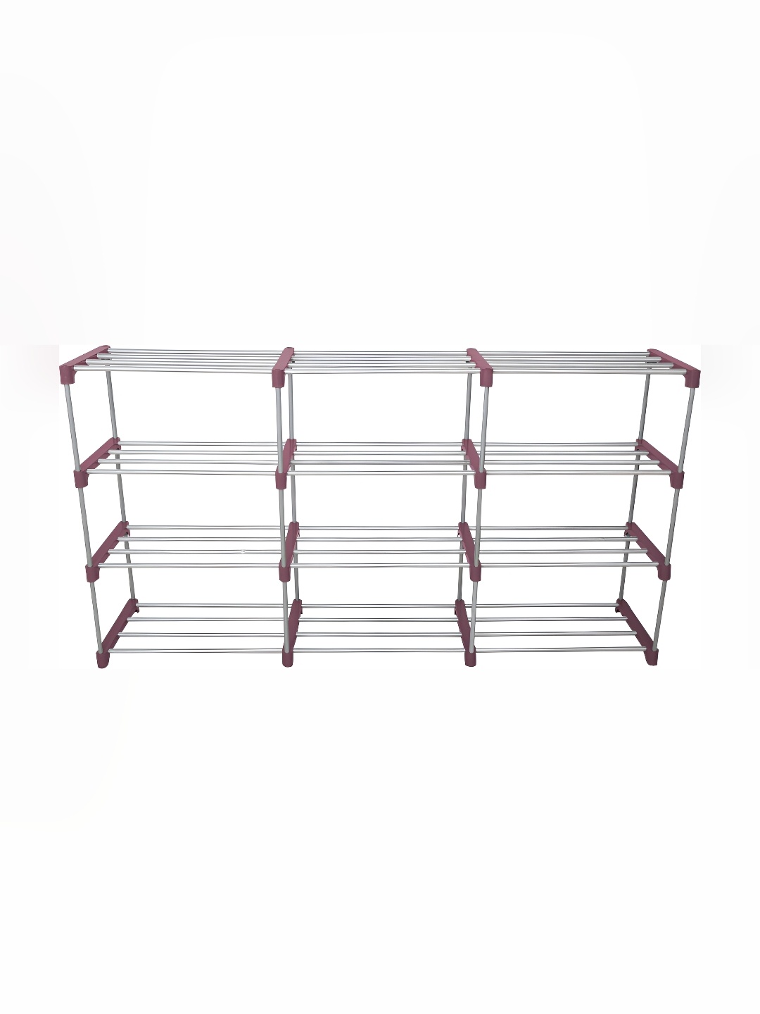

Decent Hut Maroon 12-Tier Stainless Steel Shoe Rack