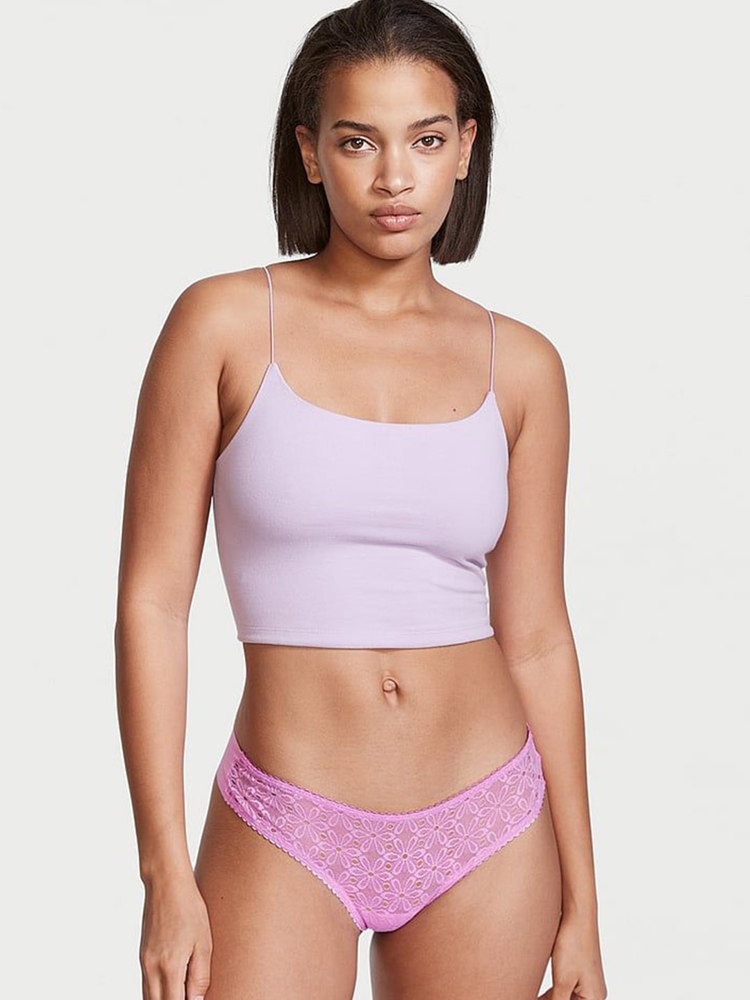 

Victoria's Secret No-Show Thong Briefs 1120138716P3, Purple