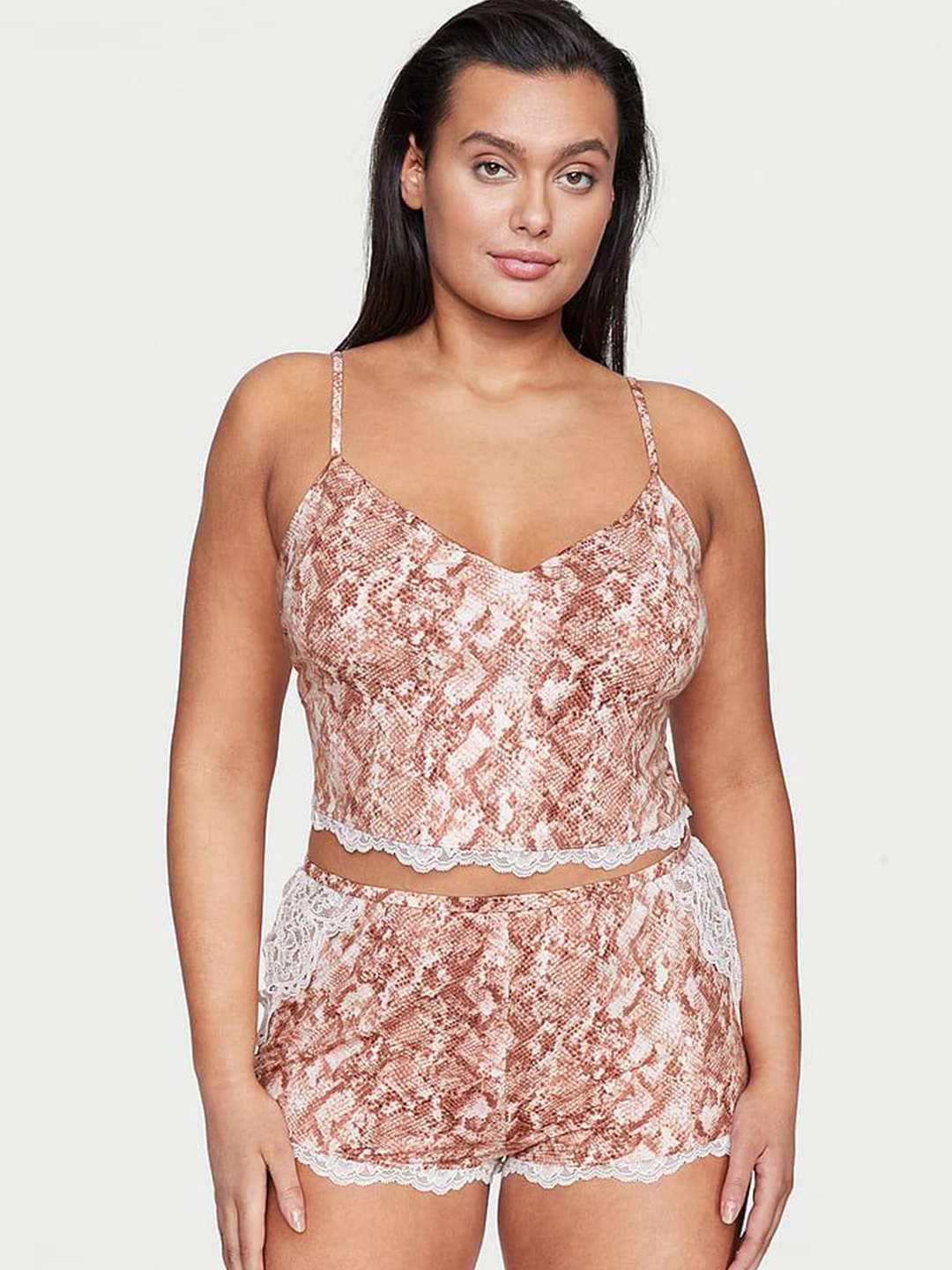 

Victoria's Secret Women Printed Night suit, Brown