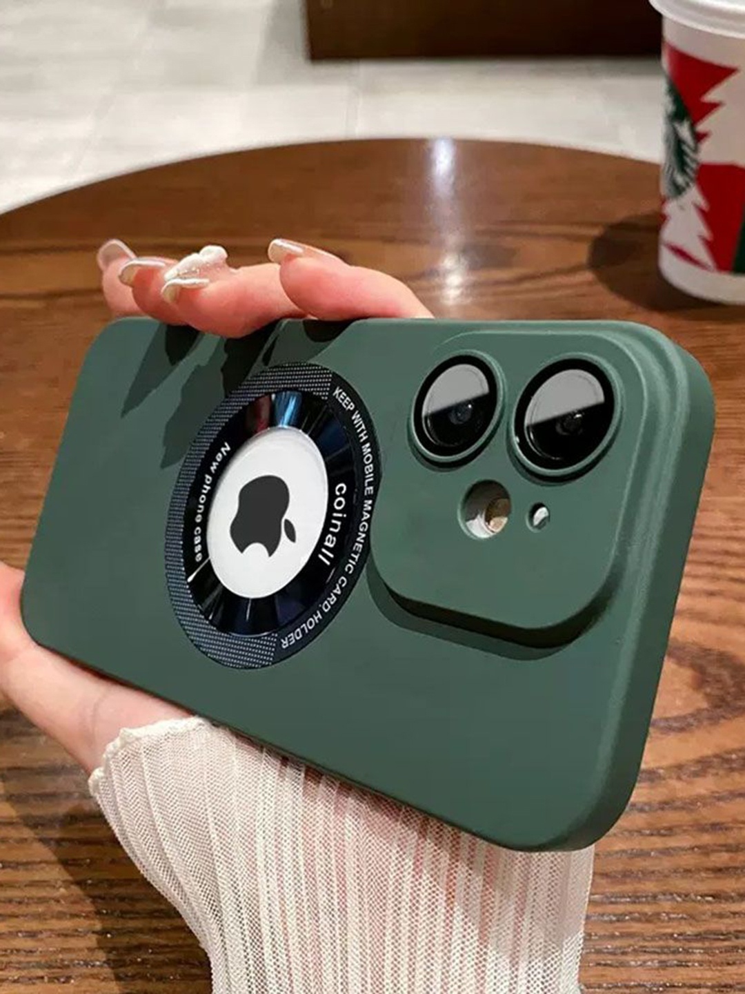 

Luxury Kase Solid Printed iPhone 11 Back Case Mobile Accessories, Green