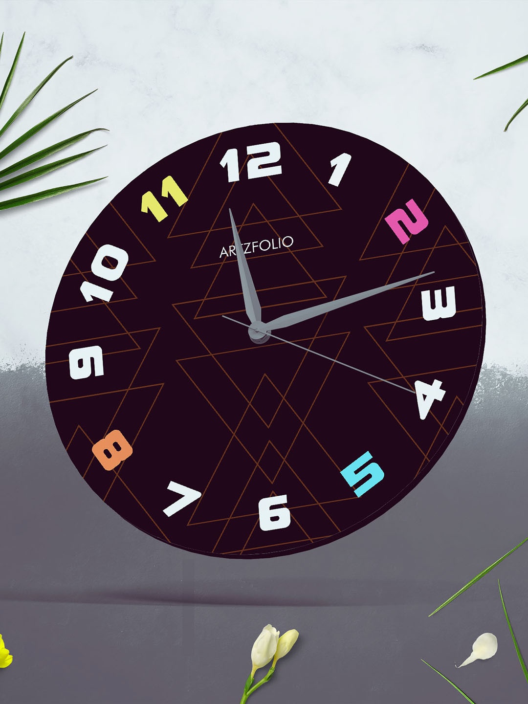 

ArtzFolio Multicoloured Printed Contemporary Wall Clock, Multi