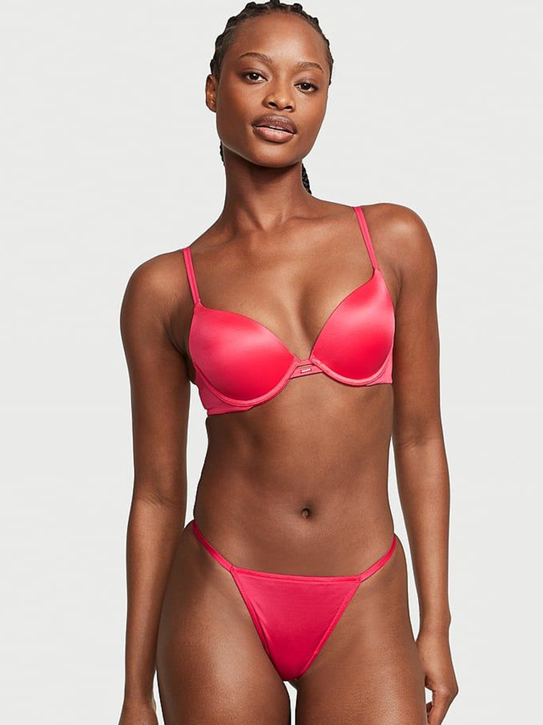 

Victoria's Secret V-Hardware V-String Panty 1119333000T6, Pink