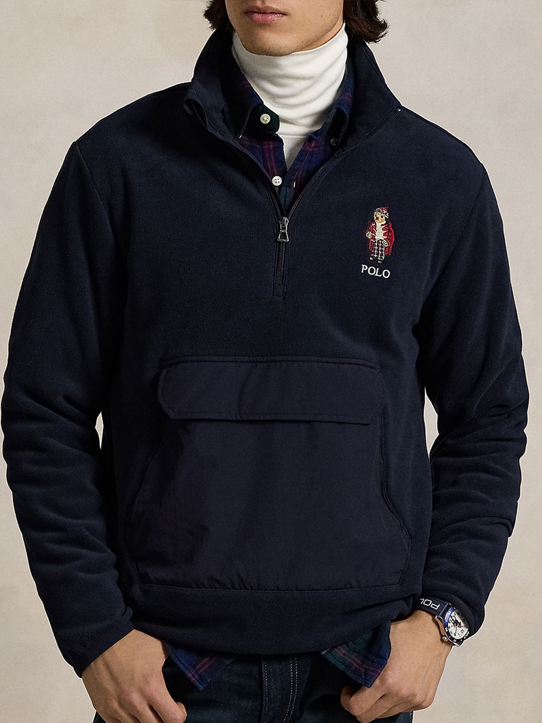 

Polo Ralph Lauren Polo Bear Hybrid Hoodie, Navy blue