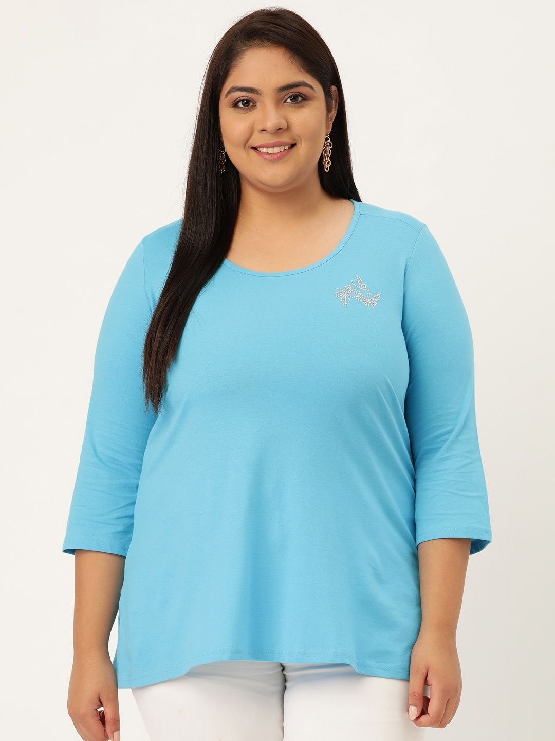 

theRebelinme Women T-shirt, Turquoise blue