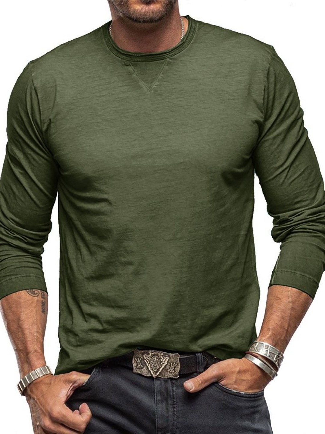 

StyleCast x Revolte Men T-shirt, Green